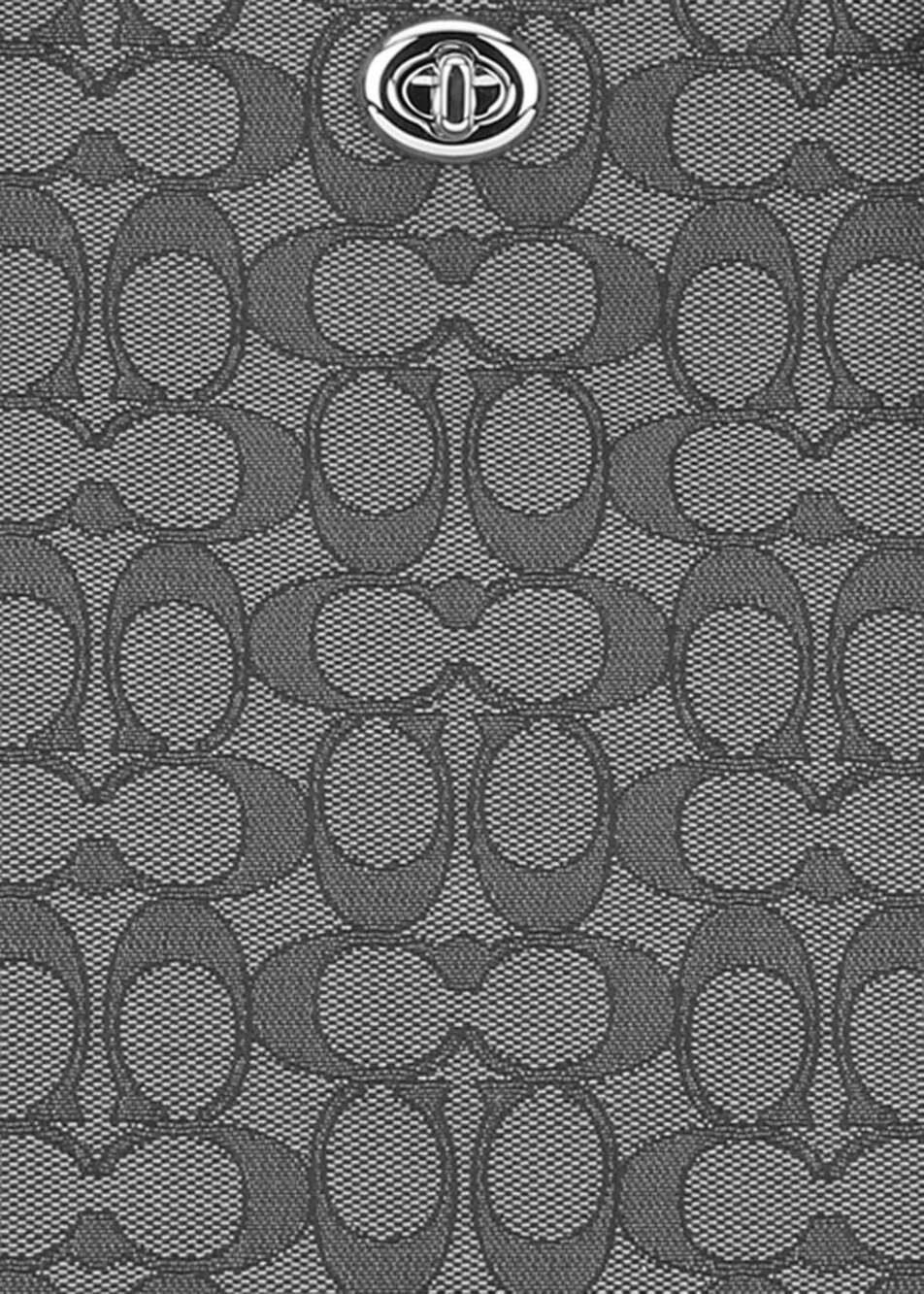 COACH Turnlock Tote in Signature Jacquard - Picture 6 of 7